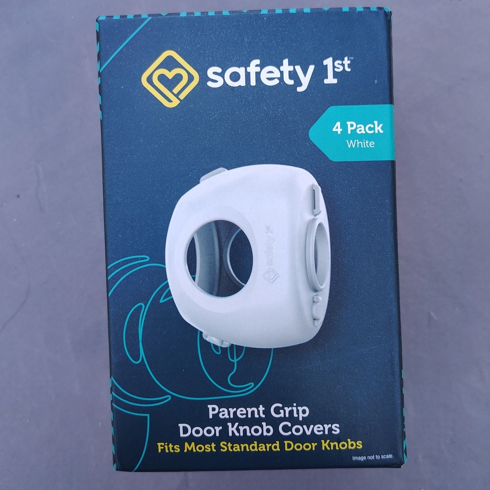 Safety 1st Parent Grip Door Knob Covers, 4 Count - Easy Install & Secure